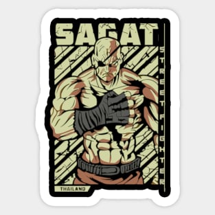 Sagat  - Thailand - Street Fighter fan art Sticker